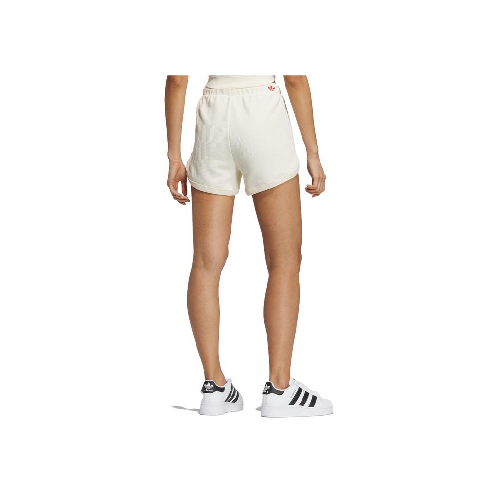 Adidas Originals X NoTitle Co-Branded FW23 Contrast Pocket Drawstring Athletic Shorts Women Bottoms Milk-White IN1072