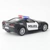 1/36 Scale Corvette Grand Sport C7 Police Car Model Diecast Toy Collection