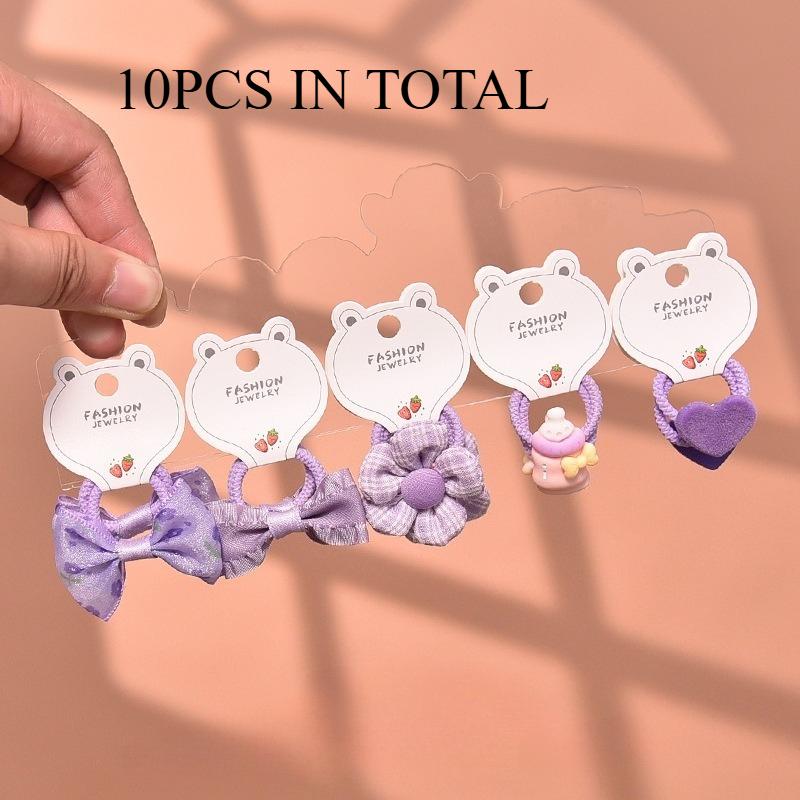 Bestseller Baby Bow Hair Ties Spring Summer New Princess Sweet Elastic Bands Cute Kids Hair Accessories Trendy Must-Have