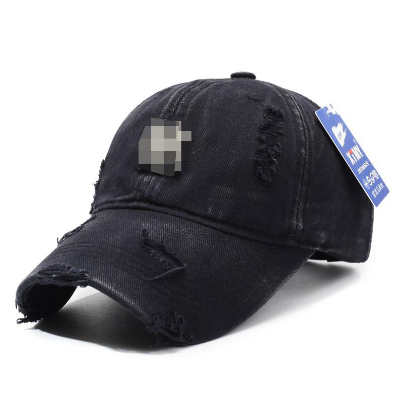 Distressed Baseball Cap Women Unisex Trendy Embroidered Letter Sun Visor Dad Hat