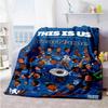 Chelsea Customize Text Blanket Multi-purpose Personalized Blanket Warmthful Decor Throw For Seaside Office Home Decor Office Chair