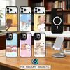 Cute B-BuBu D-DuDu Phone Case For iPhone 17,16,15,14,13,12,Pro,Max For Magsafe Magnetic Wireless Charging