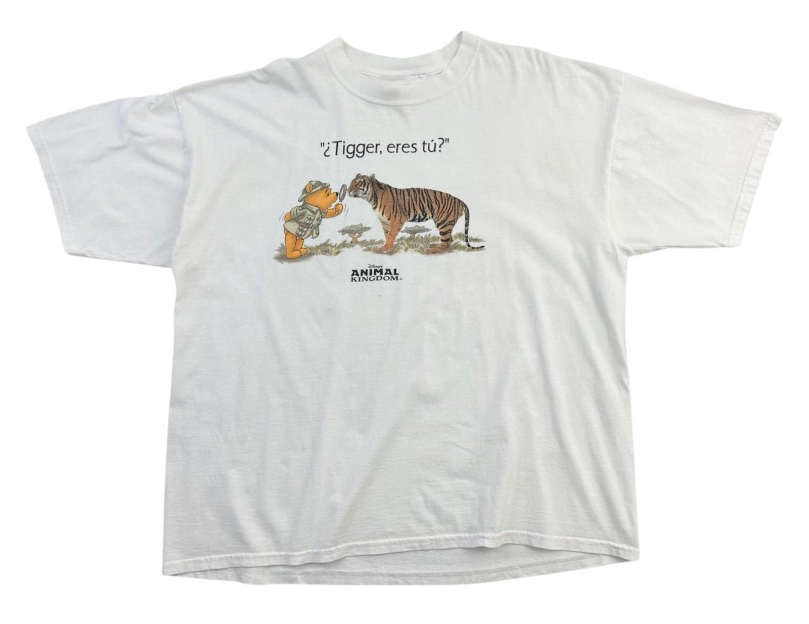 

NEW Disney Animal Kingdom T-Shirt White Tigger, Eres Tu Tee Rare Reprint 4XL