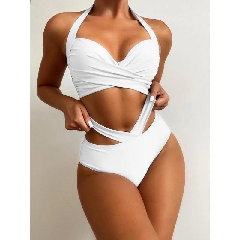 Split swimsuit women s bikini new sexy tight gathering straps backless women S