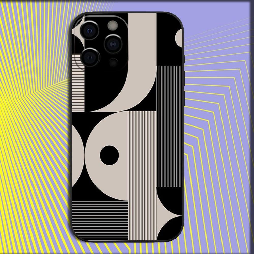 

Bauhaus Exhibition Art Phone Case For iPhone 16,15,14,13,12,11,Pro,X,XS,Max,XR,Plus,Mini Soft Black Cover iPhone15pro