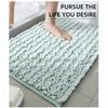 Thick Chenille Bathroom Mat, Water Absorbent Non-Slip Quick Dry Shower Rug