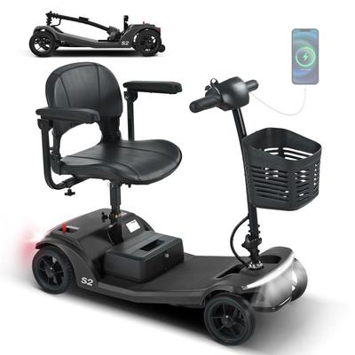 Sweetrich Skuter elektryczny S2, silnik 250W, akumulator 24V 12Ah, skuter elektryczny dla seniorów, maks. 6 km/h, zasięg 15 km, nośność 136 kg.