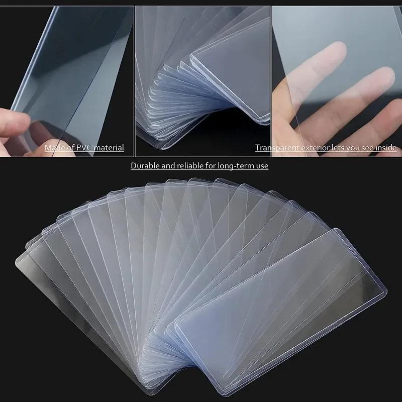10 Pcs Bill Currency PVC Clear Hard Plastic Sleeve Clip Paper Money Notes Bills Holder for Collection Protector Case Supplies 173*75mm