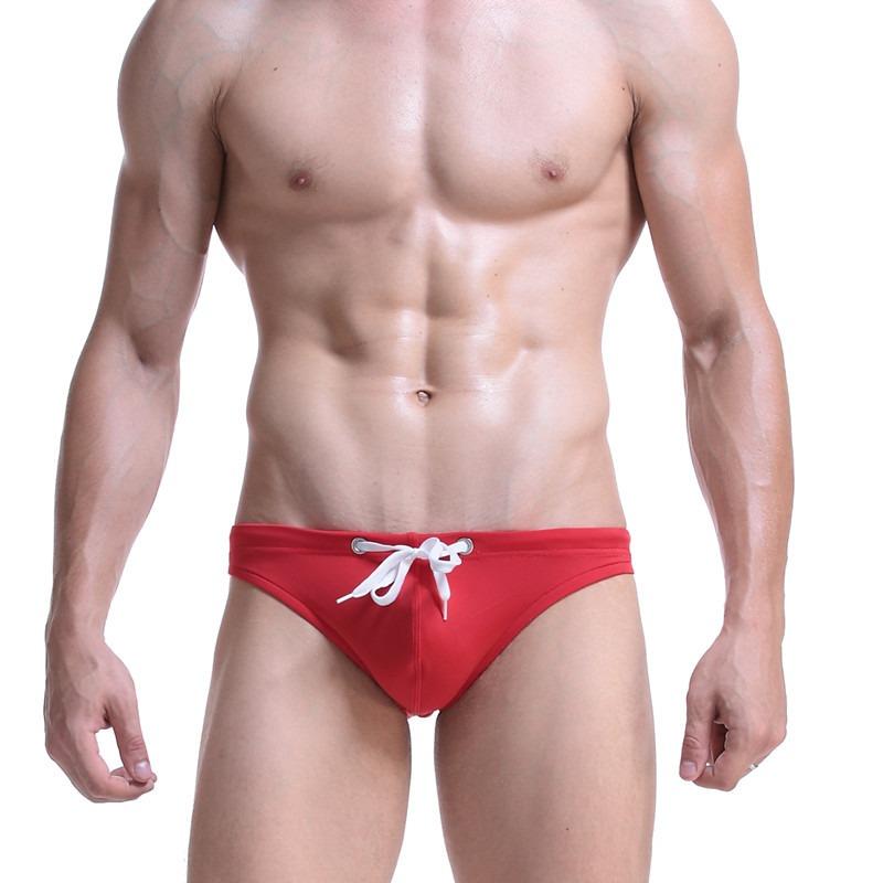 Men's New Underwear Men's Swimming Trunks Fashion Bikini Underwear Briefs Beach Pants Men's Shorts 011B