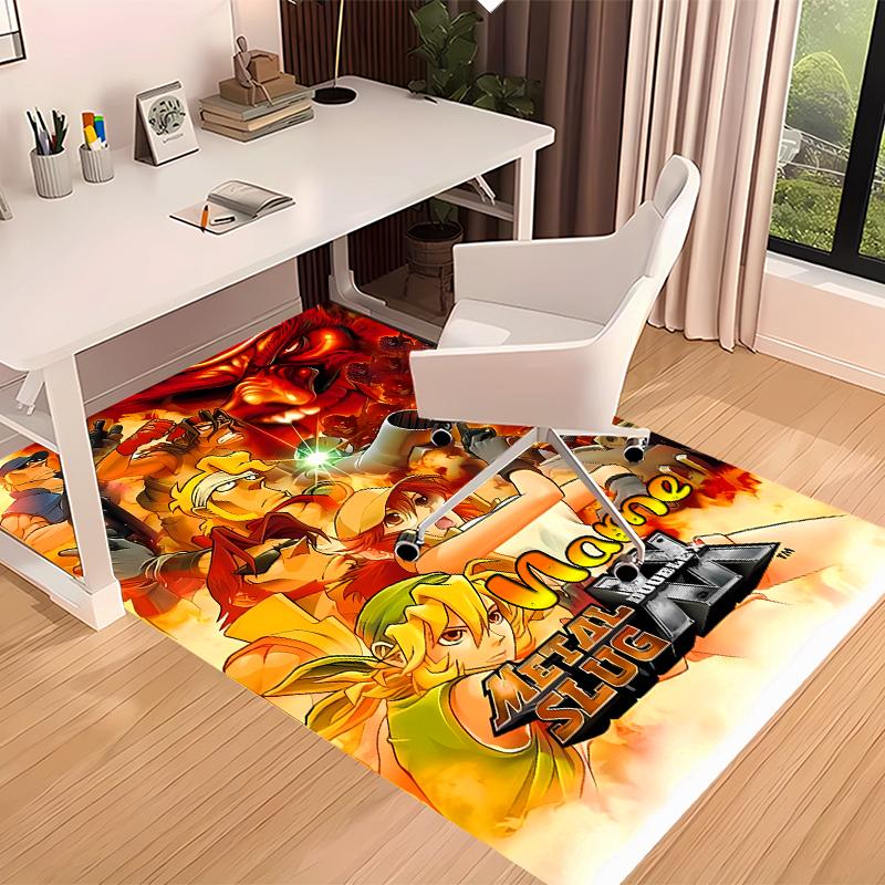 Custom Personalization Metal Slug Print Area Rug - Soft, Washable Non-Slip Indoor Mat,Living Room,Home&Office Decorative Rug