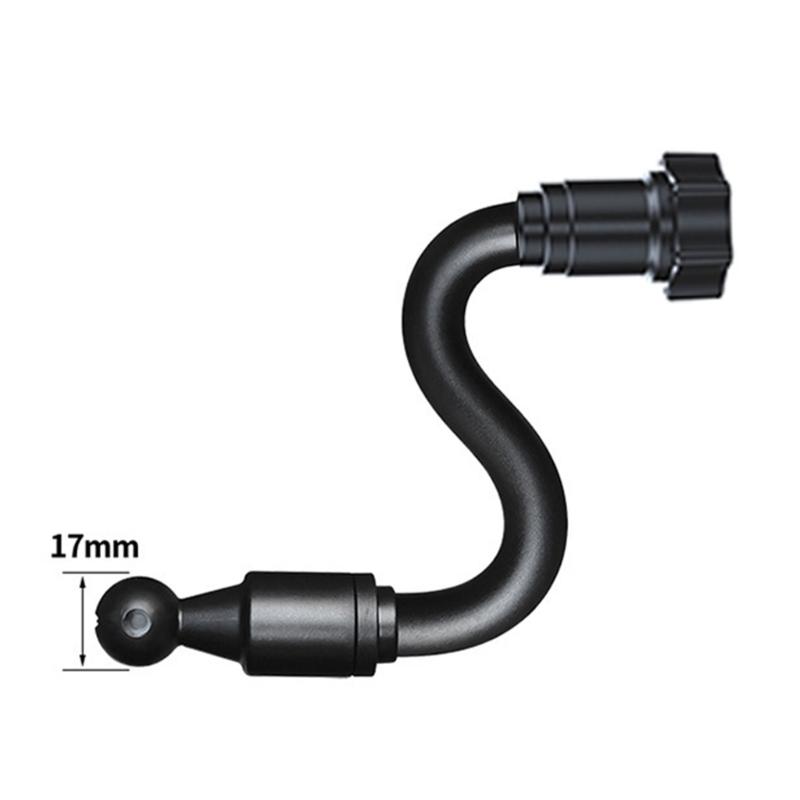 360 Degree Rotatable Aluminum Plastic Adapters 4 Lengths for Mobile Device Mounting On Car Vent Dashboards Desk Bracket