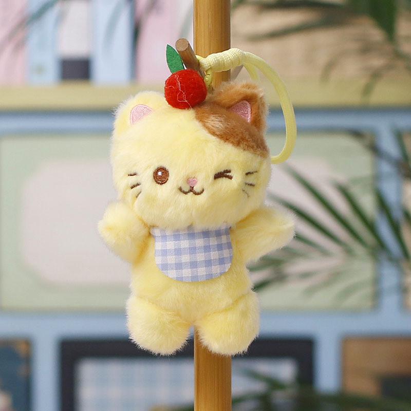 Plush Cat Pendant Toy With Cotton Filling For Kids And Collectors