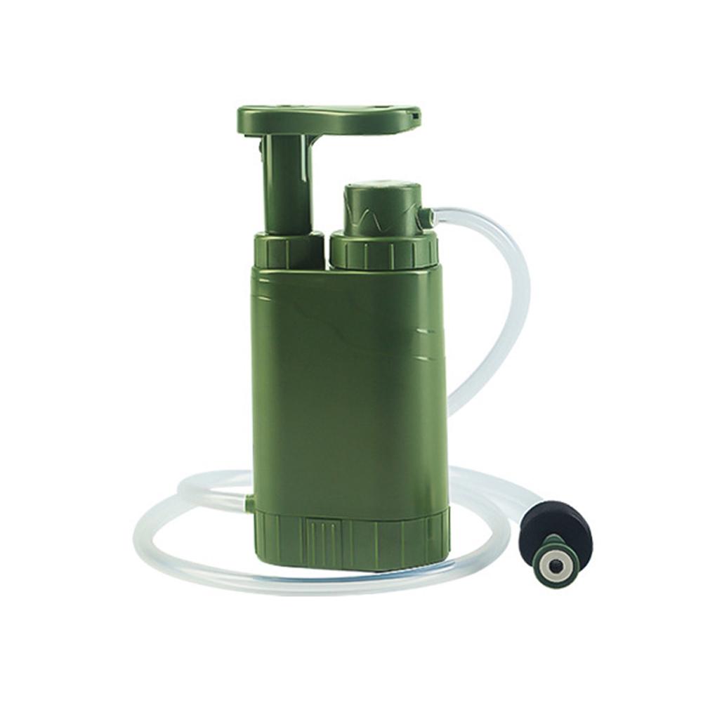 Hand Pump Water Filter 4Stage Camping Water Purifier Filtration System Emergency Survival Gear