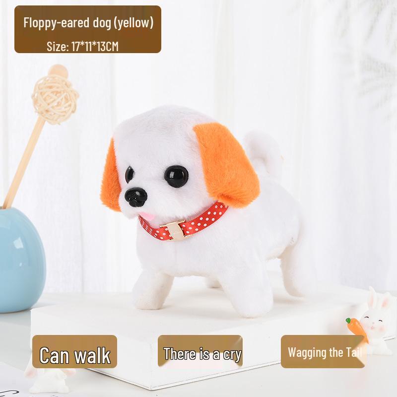 Plush Electric Walking & Barking Teddy Dog Simulation Toy for Children