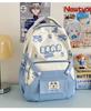 Schoolbag cute cartoon bear milk whirring primary school backpack first and second grade cartoon children's fun contrasting color splicing backpack