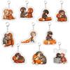 For Cute Zoo Punch Baby Monkey Acrylic Keychain Peripherals Exquisite Creativity Cartoons Backpack Pendant Fans Friends Gifts