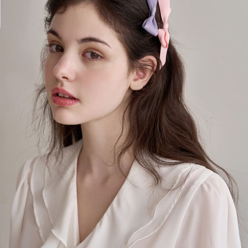 

Jean Paul Clarisse Deer Ribbon Clip Set JP-22-232CC ivory