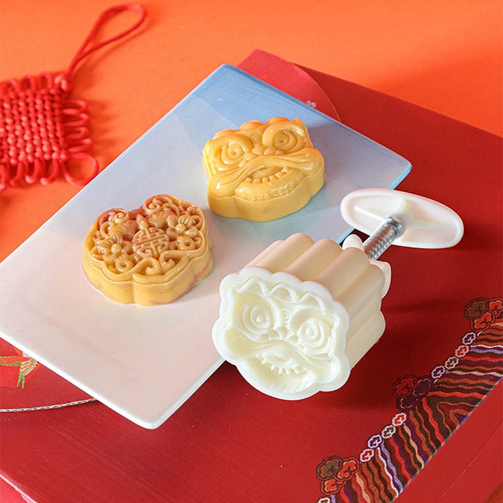 

Пластиковая форма для лунного пряника FEI 75 г, штампы в виде льва, форма для печенья, инструмент для DIY, для мастики, для выпечки, для Праздника середины осени