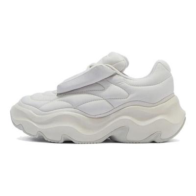 Li Ning Puff Platform Simple Comfortable Non-Slip Low-Top Casual Shoes Women Sneakers Gray White AZGT072-2