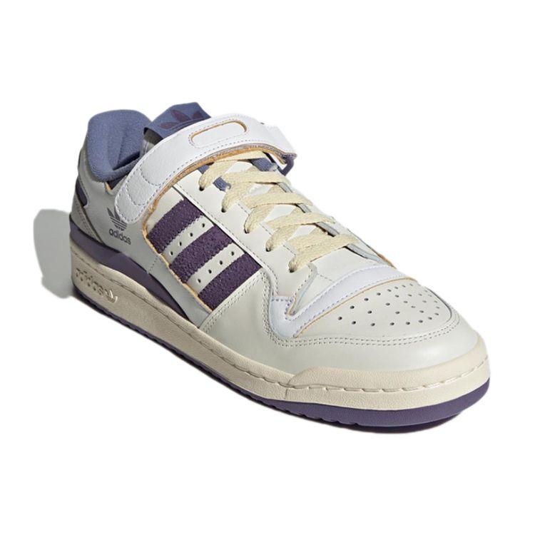 Adidas Forum 84 Low White College Purple Unisex Sneakers Footwear-White Team-College-Purple Cream GX4535