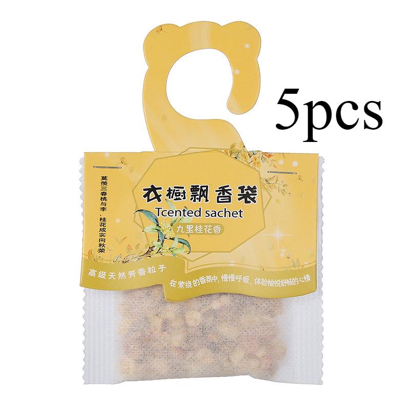 

Саше с ароматом лаванды для гардероба, стойкий аромат, дезодорант для туалета в комнате, подвесной маленький саше для спальни, автомобиля, гардероба Osmanthus fragrans