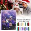 Calendar de Advent Colecție de Pietre, Kit Cutie Cadou Pietre Naturale Meditație Umpluturi Ciorap Anul Nou 2025 Cadouri pentru Copii prieteni
