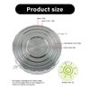 Stainless Steel Record Weight Adjustable Turntable Stabilizer with Nonslip Grip Recording Stabilizer for Recording Use