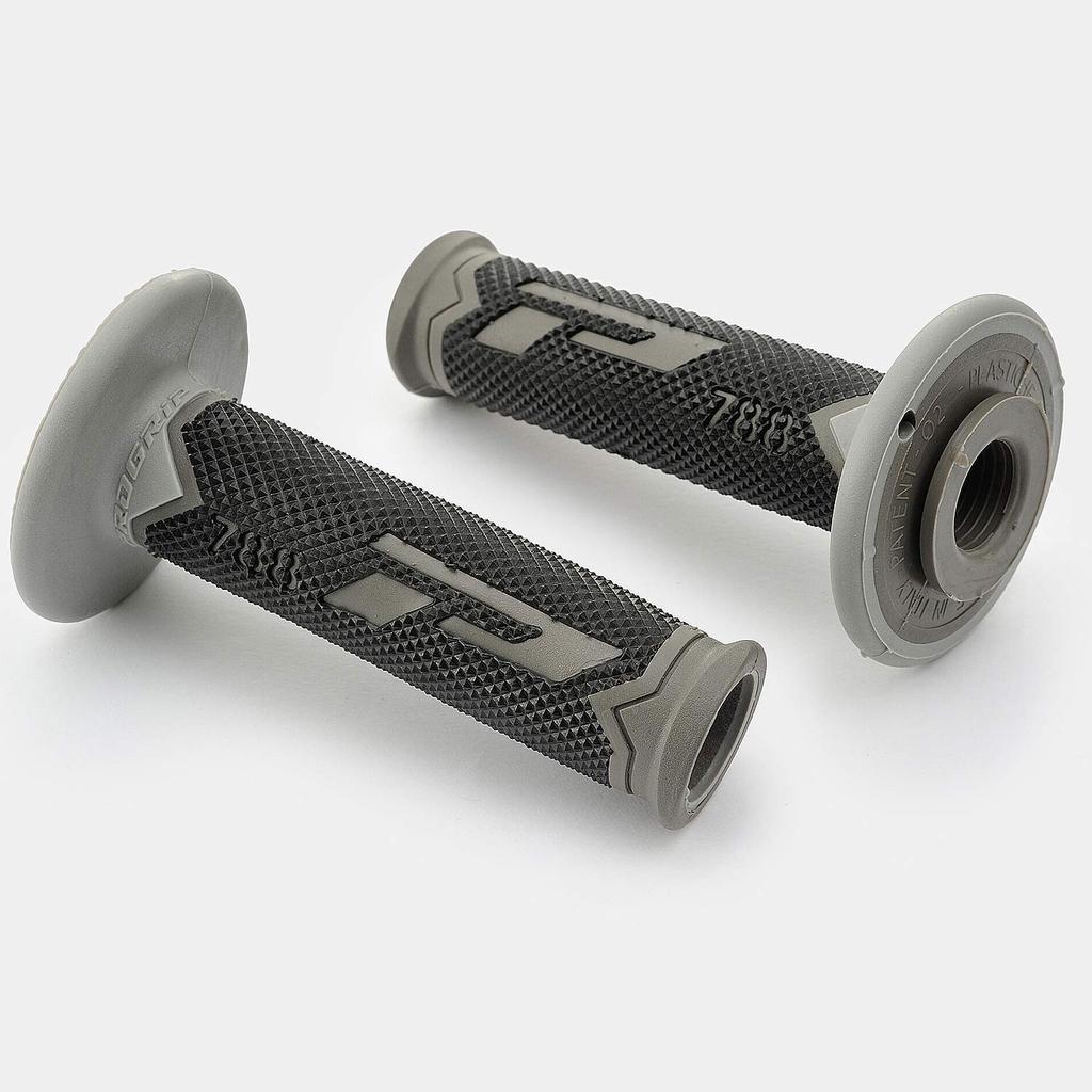 Daytona PROGRIP Motorcycle for Handlebars 788 98116 Grips, 115mm, Vibration-Resistant Gel, End-Through Type, 22.2mm (Off-Road), Type, Gray,