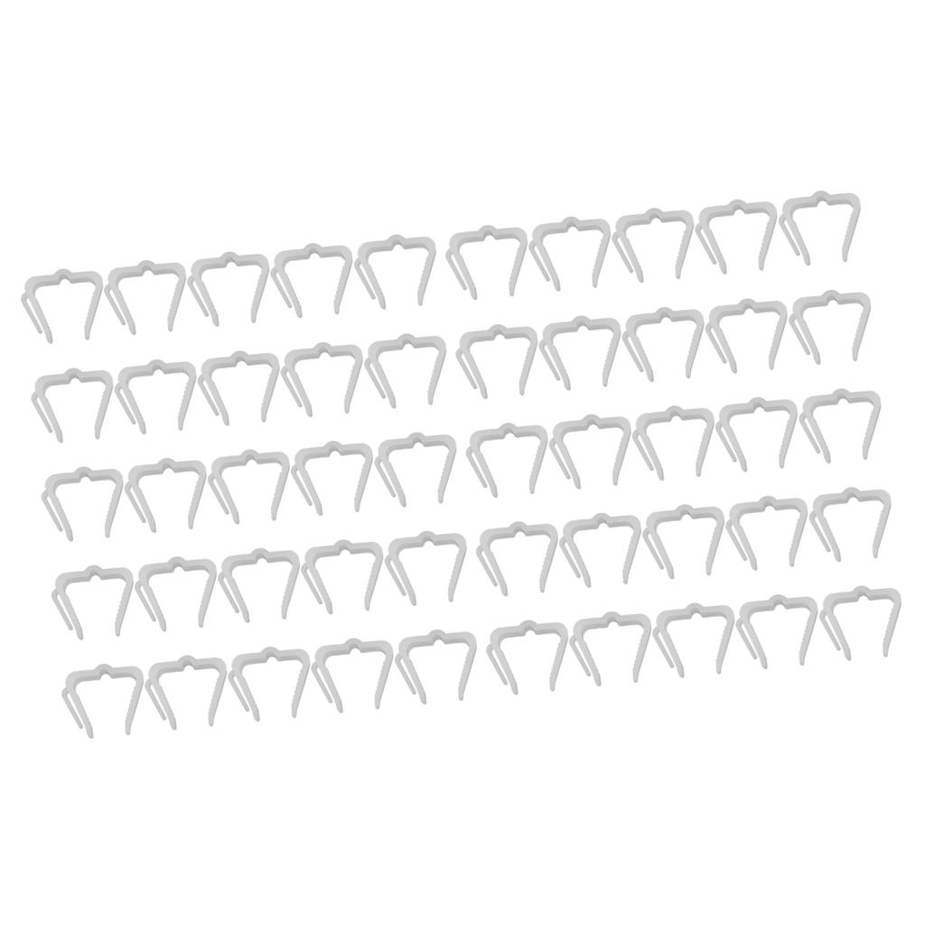 50 buc Cârlige Agățătoare Lumini de Crăciun Plastic Ferm Impermeabil Rezistent la Intemperii Clipsuri Lumini de Sărbători pentru