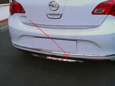 Bumper Edge (stainless Steel) for Opel Astra J 2009-2015