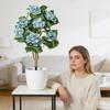 1pc3ft   Simulation Hydrangea Potted Plant Outdoor Garden Decoration Artificial Flower Tree Artificial Plant Ground Insert