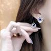 Luxury Women's Three-Piece Set: Floral Ring, Necklace & Earrings with Micro-set Diamonds