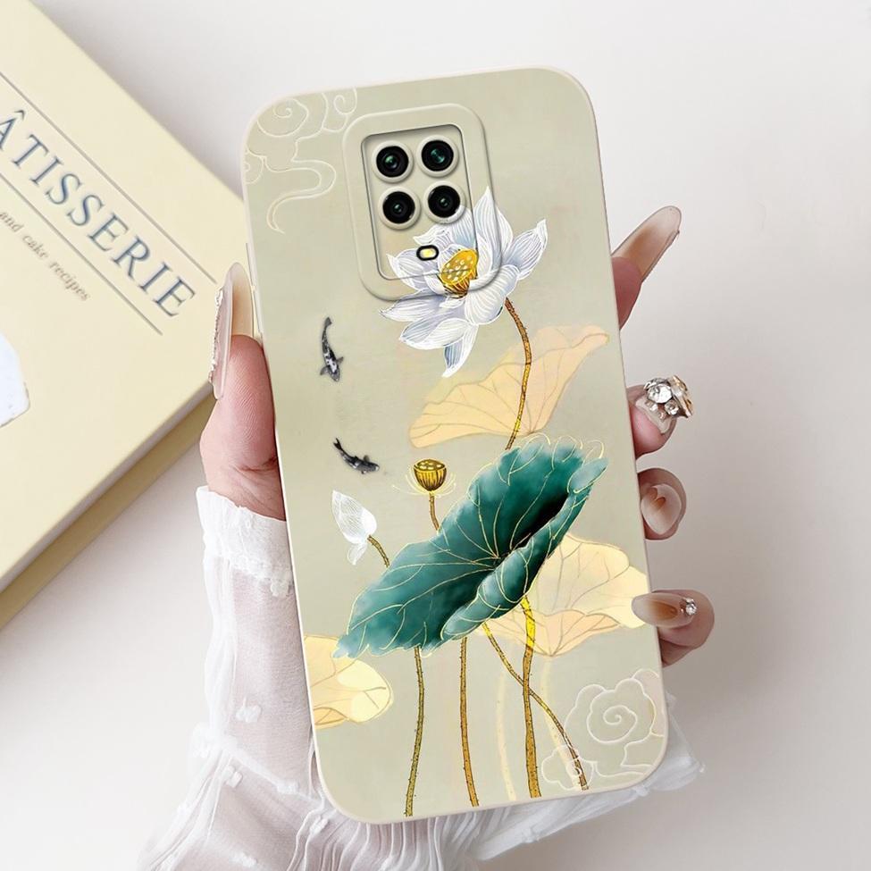Casing For Redmi Note 9 9S 9Pro 4G Back Cover For Redmi Note 9 Pro Case Cute Cartoon Fashion Flowers Silicone Shockproof Bumper