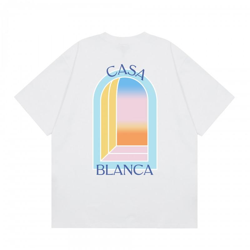 Winter CASA Hoodie Rainbow Letter Print Crew Neck Loose Long Sleeve Sweatshirt Men Women