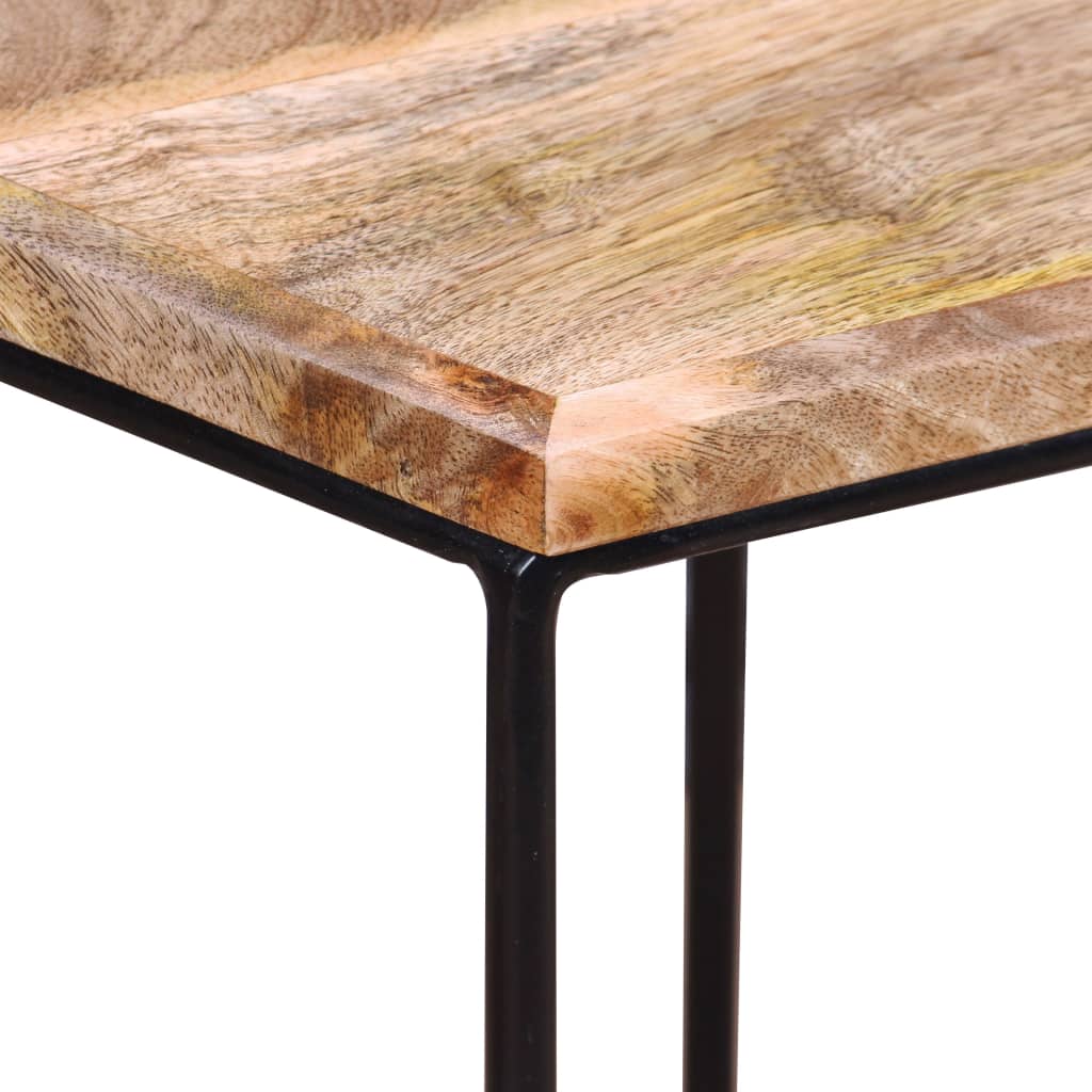 Solid Mango Wood Coffee Table 56 X 48 X 40 Cm