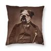 Home Pillowcase Office Decor Cushion Cover English Bulldog Print Pattern Decor