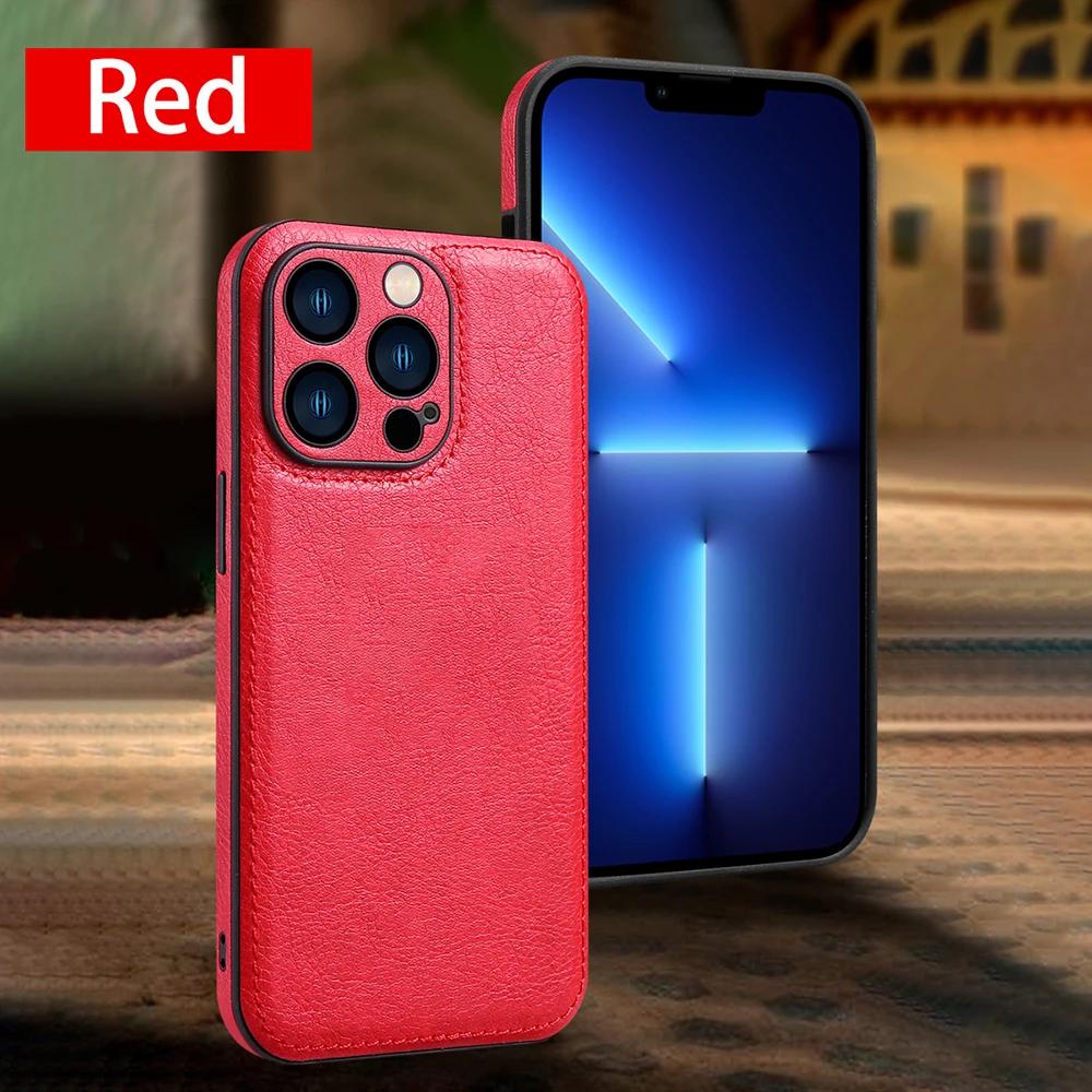 Luxury PU Leather Phone Case For iPhone 15 14 13 Pro Max 12Pro 11Pro Max 13 12 Pro XS MAX XR X SE 7 8 Plus Fashion Back Cover