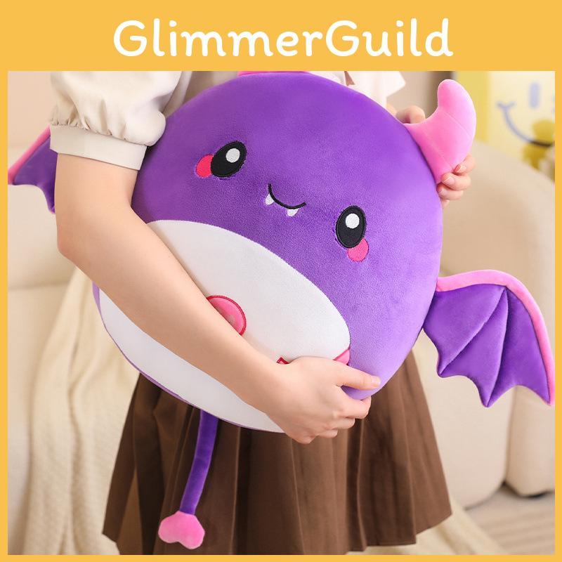 Cartoon Purple Bat Dumpling Plush Toy Cute Girl Children Halloween Doll Gift