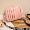 Women's bag trendy small bag fashion casual bag pleated messenger camera bag shoulder bag one piece