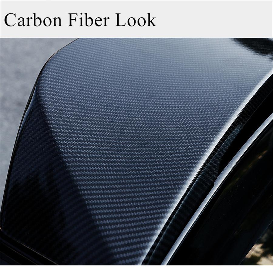 Glossy Carbon Fiber Look V Style Trunk Spoiler As Shown in Pictures For Sedan or Coupe Models