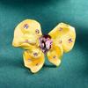 Retro Large Butterfly High-grade Alloy Imitation Crystal Brooches for Women Men Exaggerated Corsage Coat Pin Accessories Jewelry