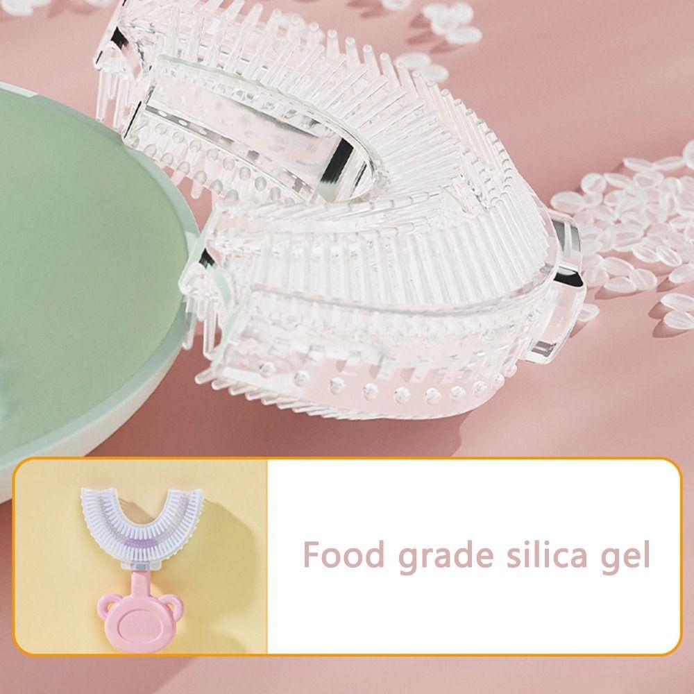 Cleaning A Dent Enfant Oral Care Tooth Brush Cleaning Brosse Teeth Clean Brush U Shape Toothbrush