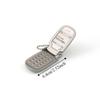 Zinc Zinc Alloy Mini Phone Model Pendant Retro Foldable Phone Shape Key Ring  Backpack Accessories