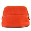 Pristine HERMES Boride pouch mini mini H logo embroidery leather Orange Used