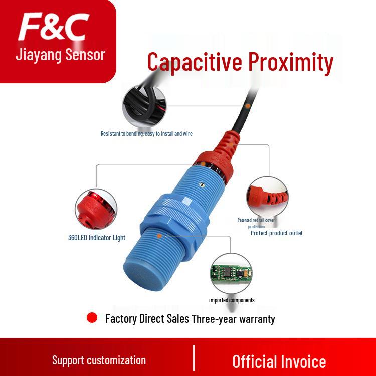 F&C Jiazhun Capacitive Proximity Sensor Series | DC Three-Wire Inductive Switch FKC1205-N