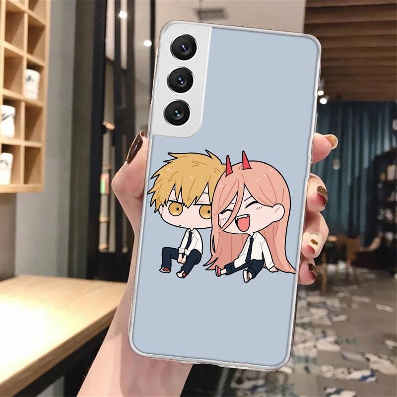 

C-Chainsaw Mans Cute Soft Phone Case For Samsung Galaxy S24 S25 S23 S22 Ultra S21 Plus S20 FE S10 + S10E S25Ultra Pattern Capa Samsung S24