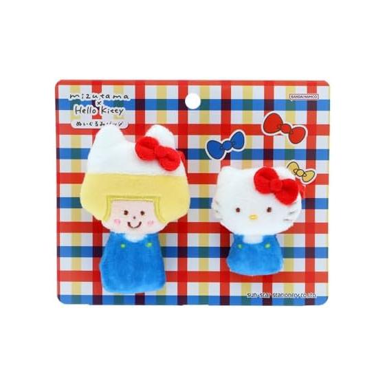 [Sunstar Stationery] Sun-StarStationery mizutama Sanrio Characters Plush Badge