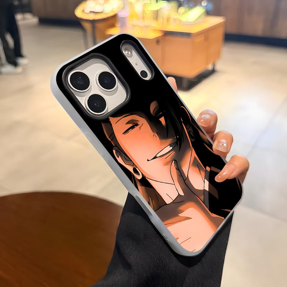 Geto S-Suguru Phone Case For IPhone 17 Air 16 E 15 14 Plus 13 12 11 Pro Max Jelly 2 In 1 Protective Case iPhone 16 Plus