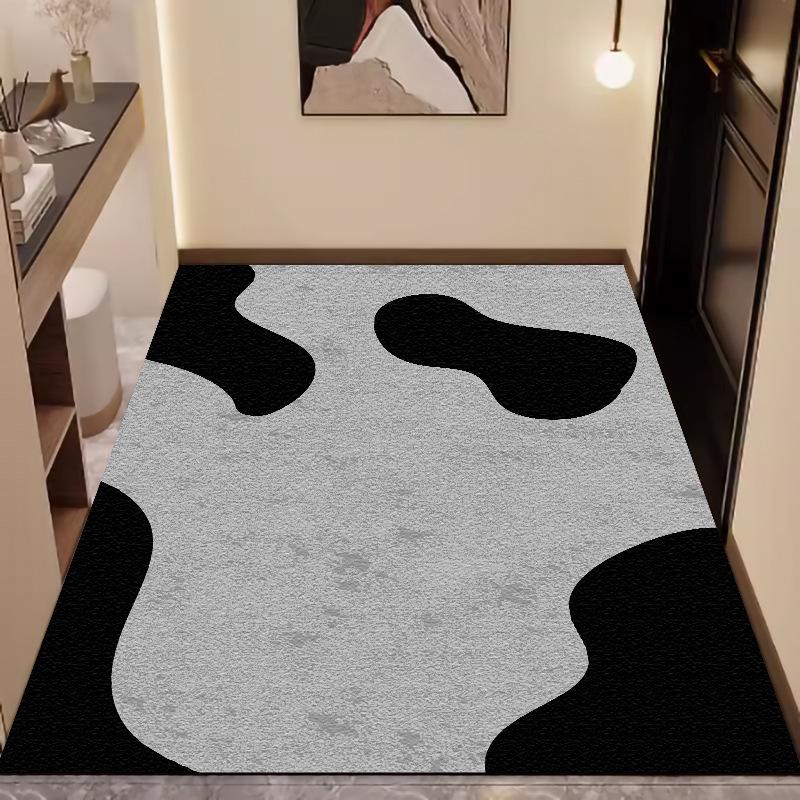Luxury Leather Entrance Mat: Wash-Free, Wipeable Door Mat for Home and Porch