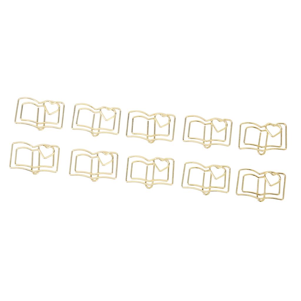 50PCS Paper Clips Portable Unique Shape Slip Resistant Strong Clamping Force Reusable for School Office Family
